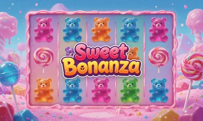 Sweet Bonanza Slot mit bunter Candy-Land-Welt im WildRobin Echtgeld Casino